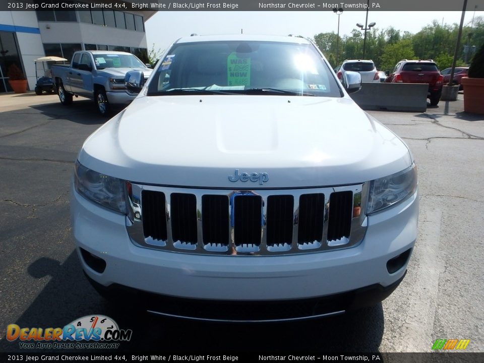 2013 Jeep Grand Cherokee Limited 4x4 Bright White / Black/Light Frost Beige Photo #13