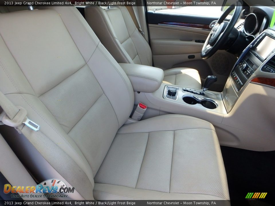 2013 Jeep Grand Cherokee Limited 4x4 Bright White / Black/Light Frost Beige Photo #15
