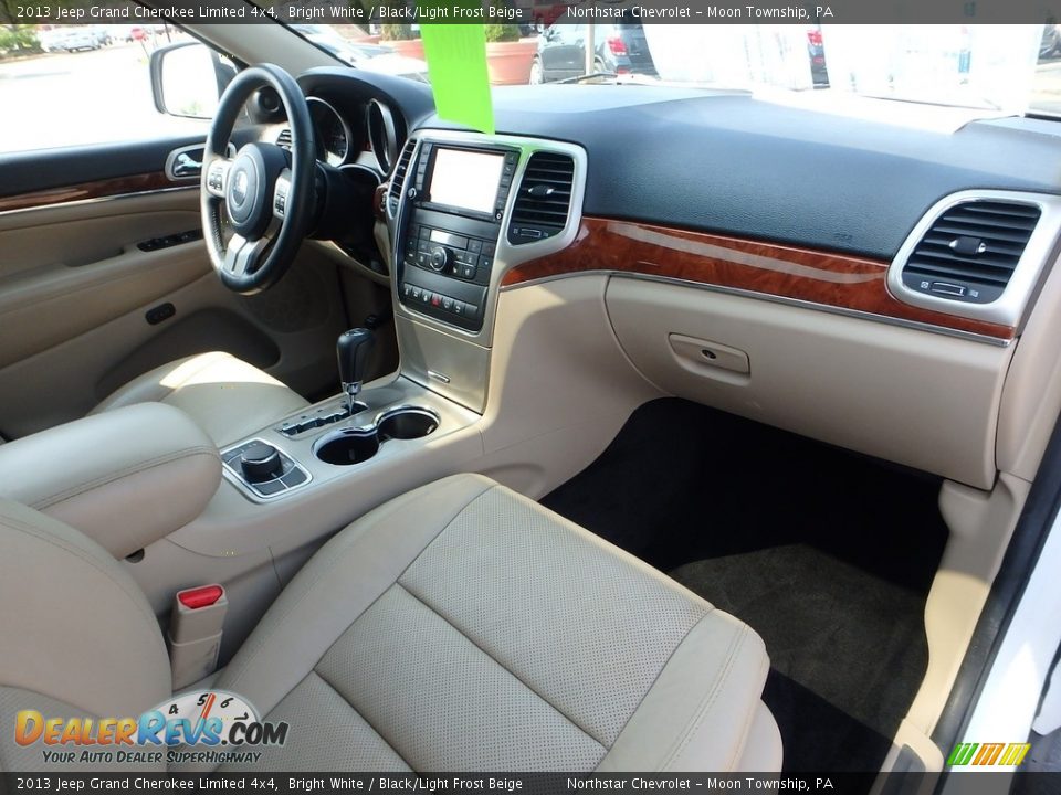 2013 Jeep Grand Cherokee Limited 4x4 Bright White / Black/Light Frost Beige Photo #16