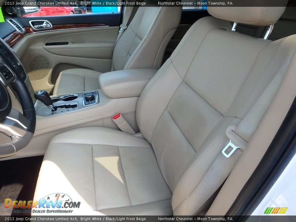 2013 Jeep Grand Cherokee Limited 4x4 Bright White / Black/Light Frost Beige Photo #20