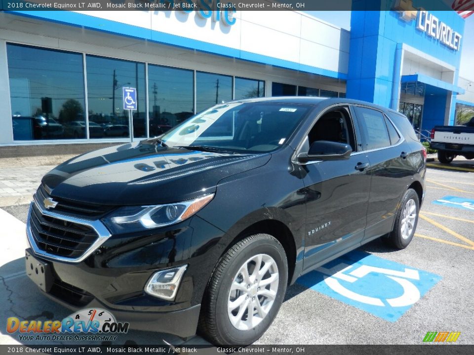 2018 Chevrolet Equinox LT AWD Mosaic Black Metallic / Jet Black Photo #1