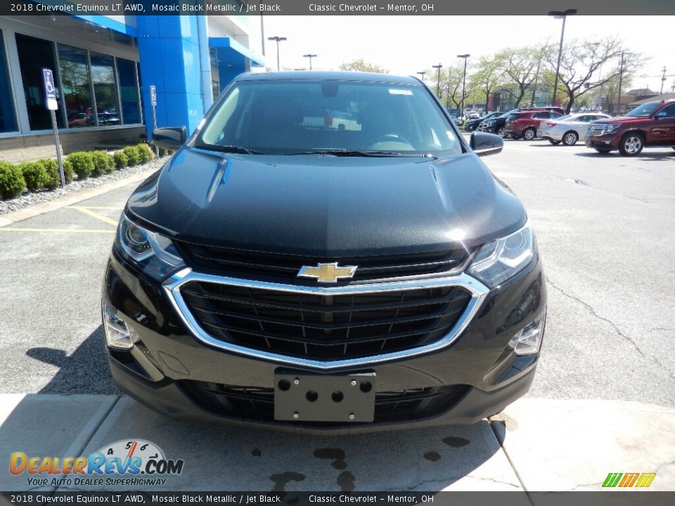 2018 Chevrolet Equinox LT AWD Mosaic Black Metallic / Jet Black Photo #2