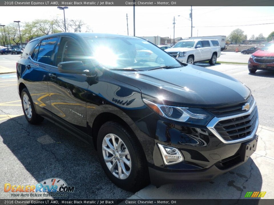 2018 Chevrolet Equinox LT AWD Mosaic Black Metallic / Jet Black Photo #3