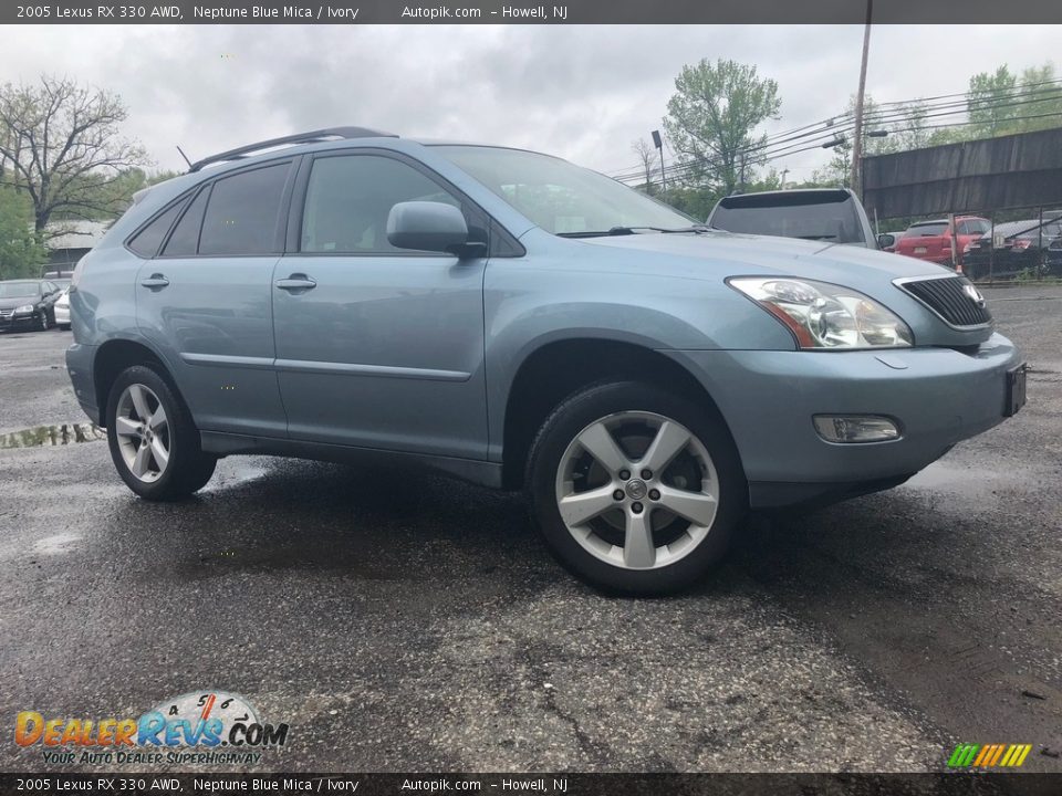 2005 Lexus RX 330 AWD Neptune Blue Mica / Ivory Photo #2