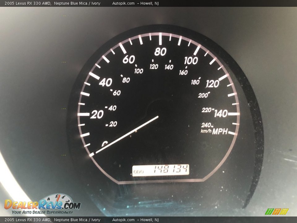2005 Lexus RX 330 AWD Neptune Blue Mica / Ivory Photo #12
