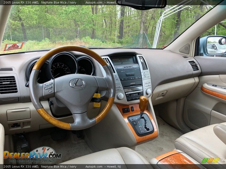 2005 Lexus RX 330 AWD Neptune Blue Mica / Ivory Photo #16