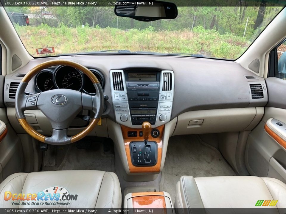 2005 Lexus RX 330 AWD Neptune Blue Mica / Ivory Photo #17