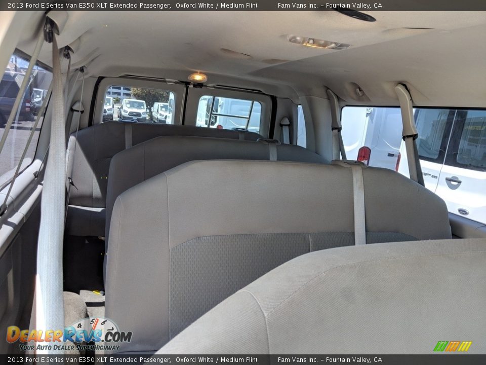 2013 Ford E Series Van E350 XLT Extended Passenger Oxford White / Medium Flint Photo #8