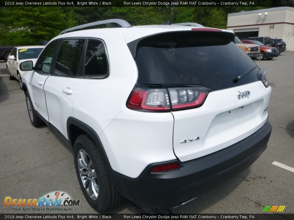2019 Jeep Cherokee Latitude Plus 4x4 Bright White / Black Photo #3