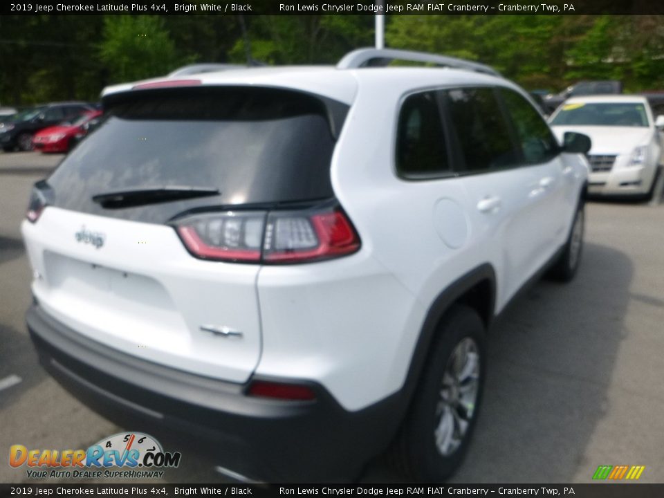 2019 Jeep Cherokee Latitude Plus 4x4 Bright White / Black Photo #5