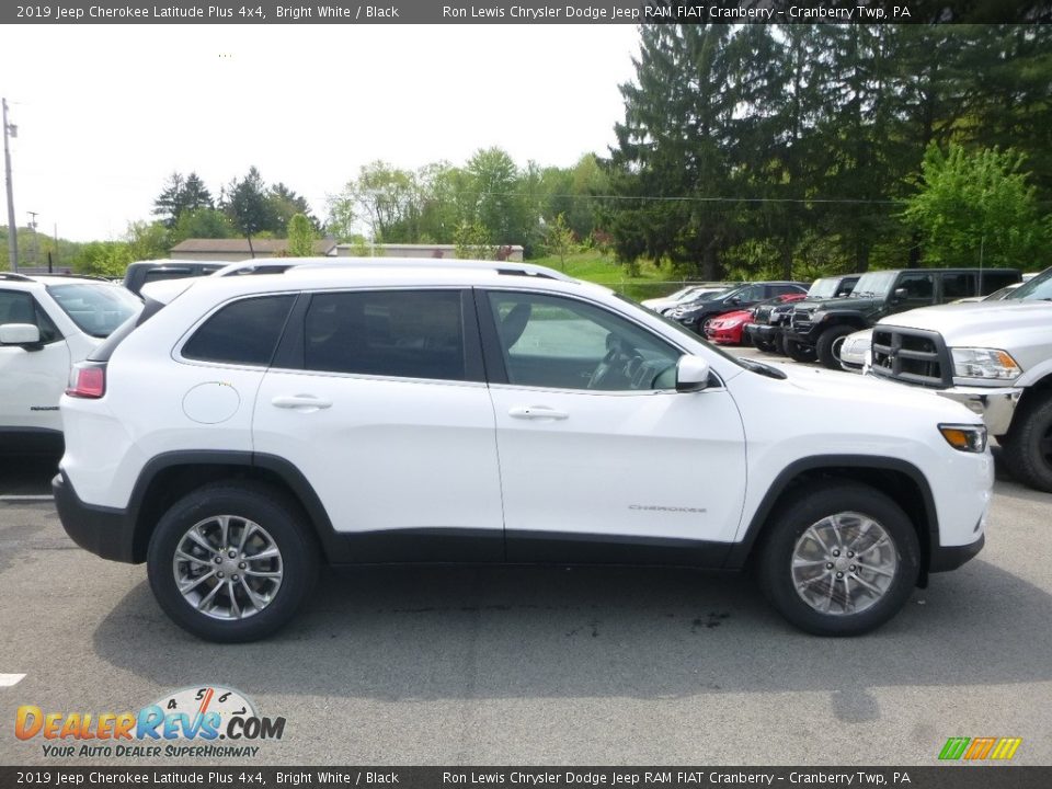 2019 Jeep Cherokee Latitude Plus 4x4 Bright White / Black Photo #6