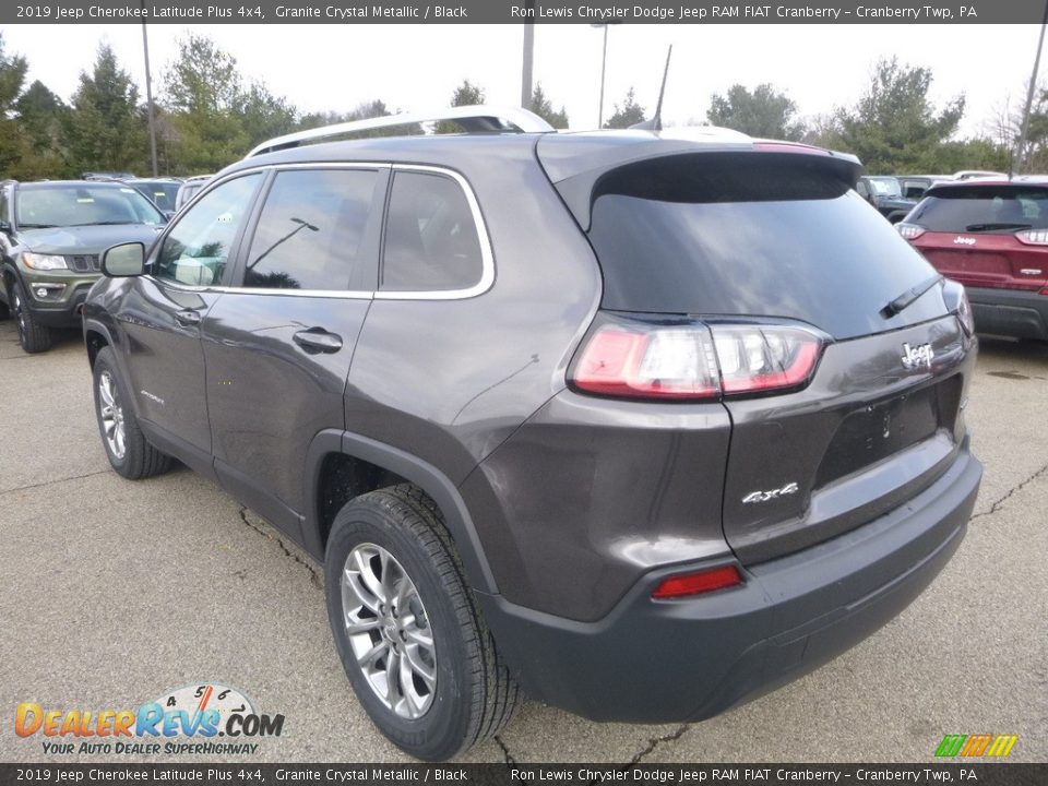 2019 Jeep Cherokee Latitude Plus 4x4 Granite Crystal Metallic / Black Photo #3
