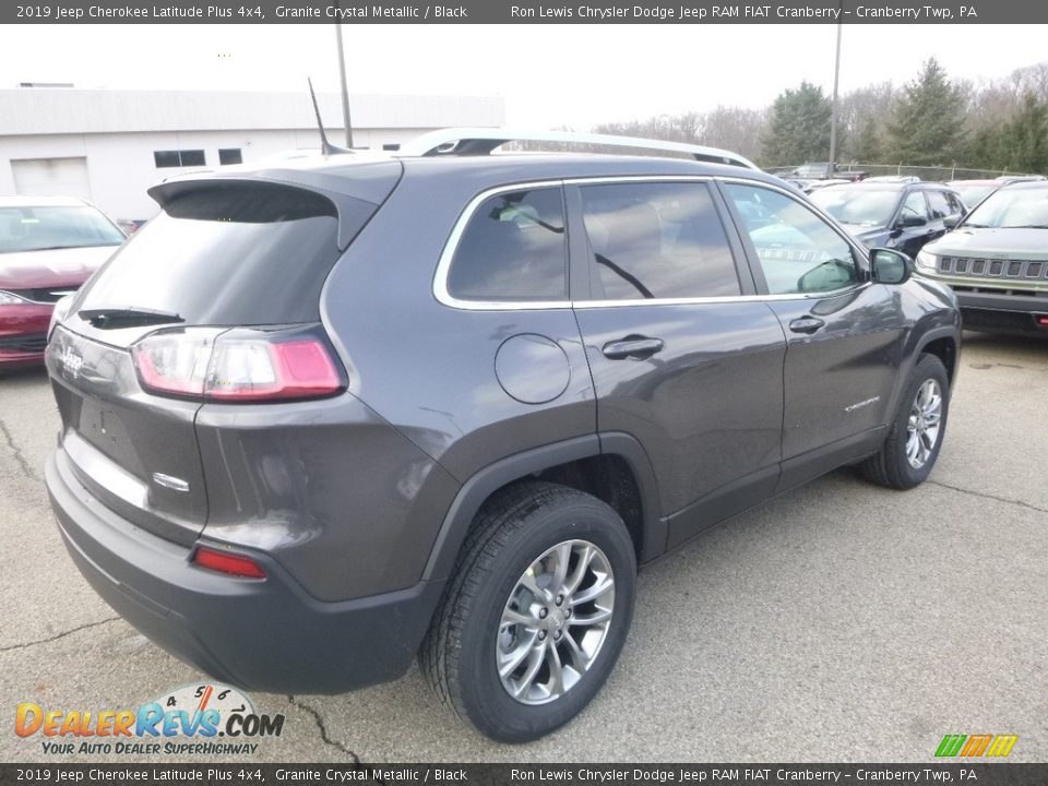 2019 Jeep Cherokee Latitude Plus 4x4 Granite Crystal Metallic / Black Photo #5