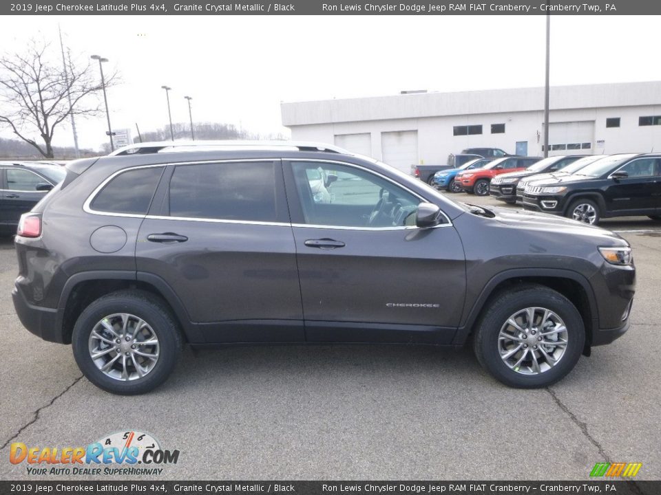2019 Jeep Cherokee Latitude Plus 4x4 Granite Crystal Metallic / Black Photo #6