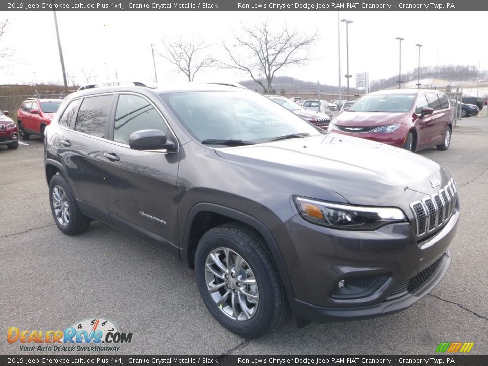 2019 Jeep Cherokee Latitude Plus 4x4 Granite Crystal Metallic / Black Photo #7