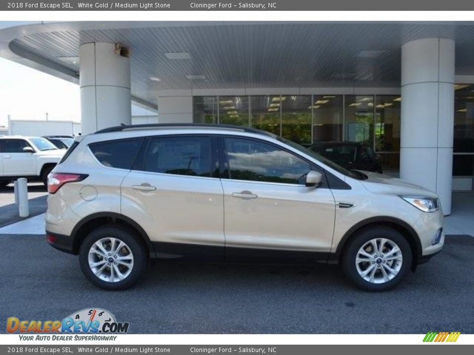 2018 Ford Escape SEL White Gold / Medium Light Stone Photo #2