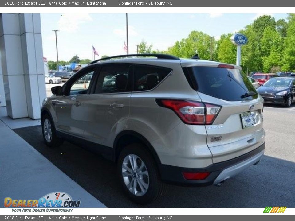 2018 Ford Escape SEL White Gold / Medium Light Stone Photo #3