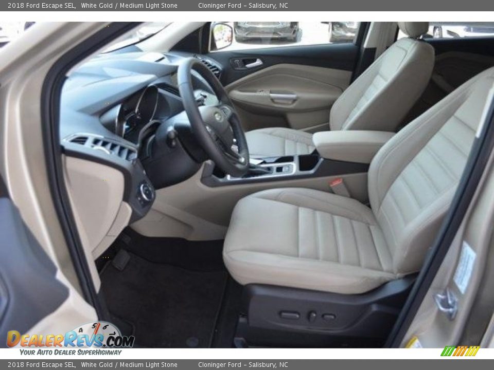2018 Ford Escape SEL White Gold / Medium Light Stone Photo #7