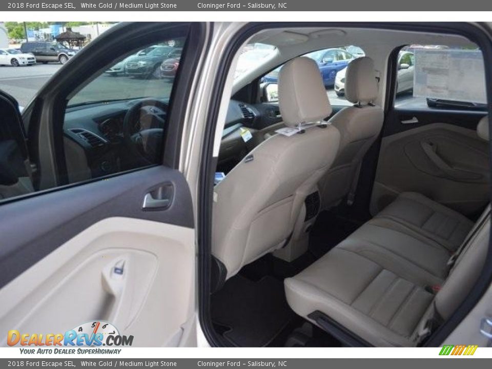 2018 Ford Escape SEL White Gold / Medium Light Stone Photo #9