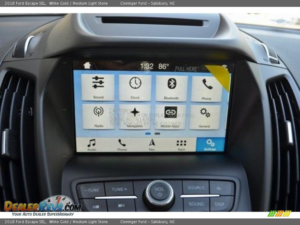 2018 Ford Escape SEL White Gold / Medium Light Stone Photo #13