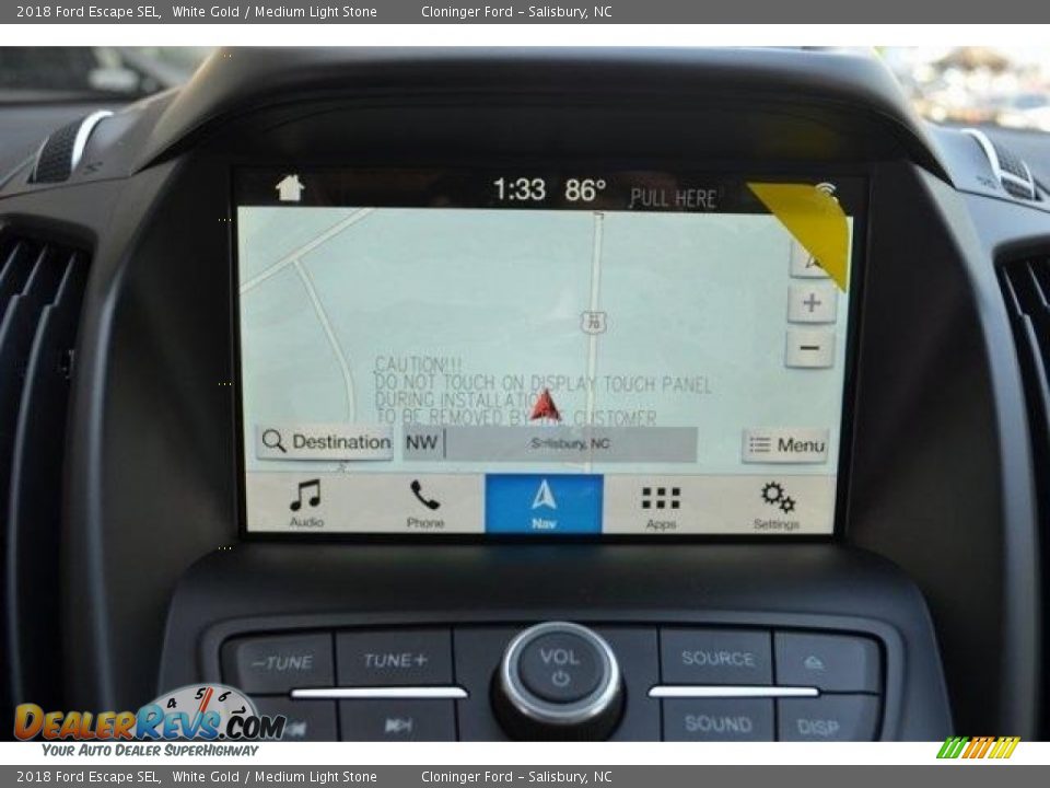 2018 Ford Escape SEL White Gold / Medium Light Stone Photo #15