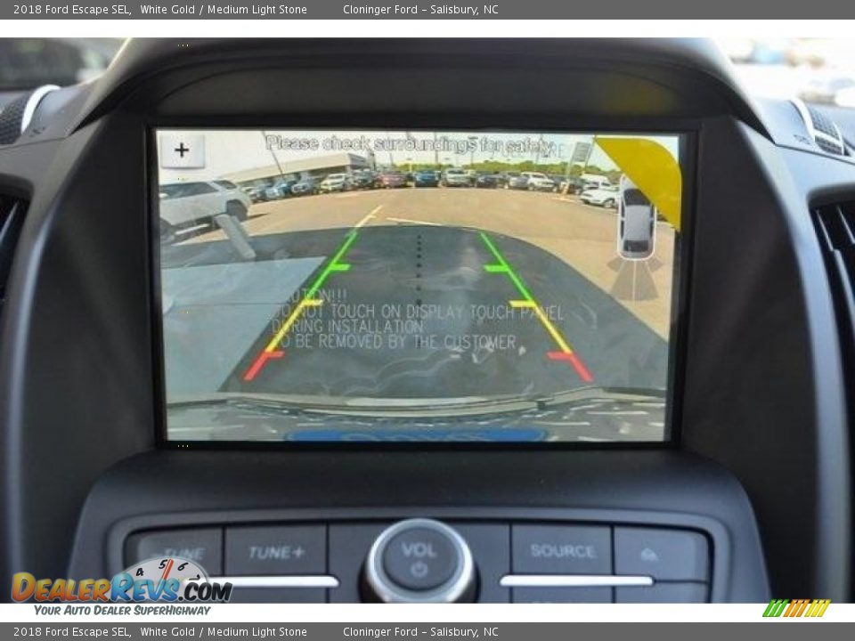 2018 Ford Escape SEL White Gold / Medium Light Stone Photo #16