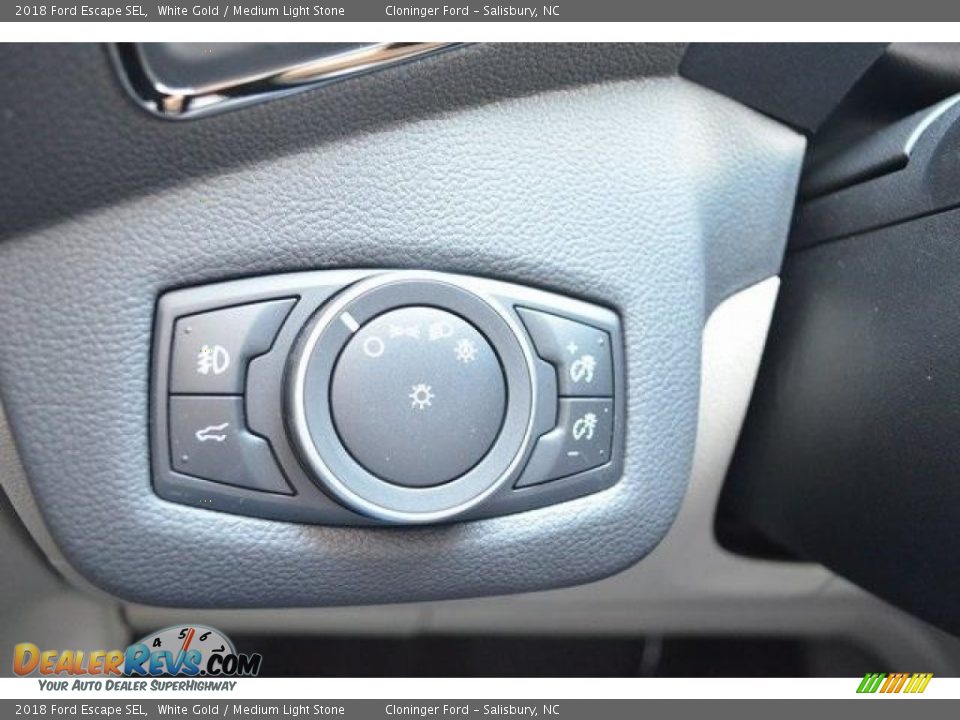 2018 Ford Escape SEL White Gold / Medium Light Stone Photo #20