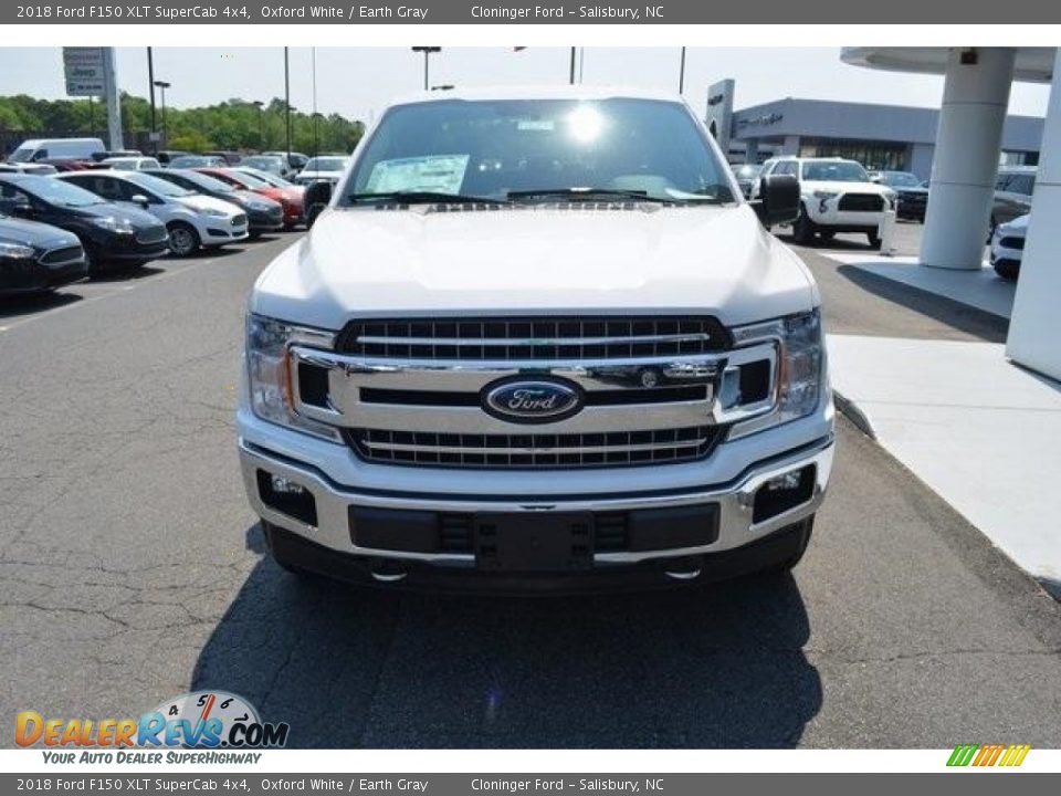 2018 Ford F150 XLT SuperCab 4x4 Oxford White / Earth Gray Photo #5
