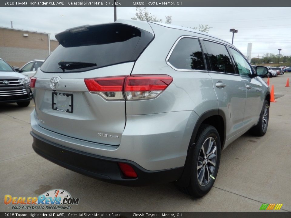 2018 Toyota Highlander XLE AWD Celestial Silver Metallic / Black Photo #2