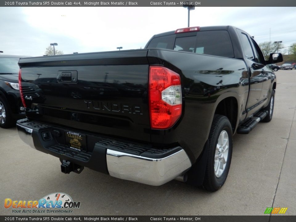 2018 Toyota Tundra SR5 Double Cab 4x4 Midnight Black Metallic / Black Photo #2