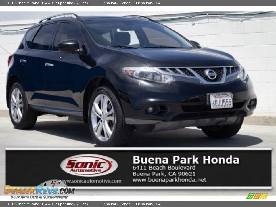 2011 Nissan Murano LE AWD Super Black / Black Photo #1