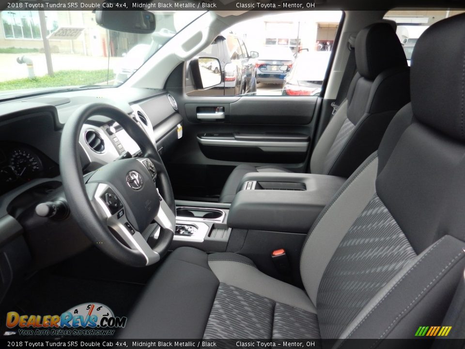 2018 Toyota Tundra SR5 Double Cab 4x4 Midnight Black Metallic / Black Photo #3