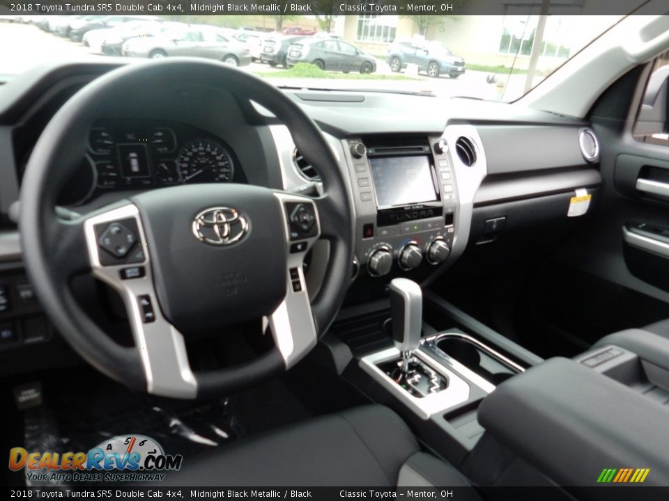 2018 Toyota Tundra SR5 Double Cab 4x4 Midnight Black Metallic / Black Photo #5