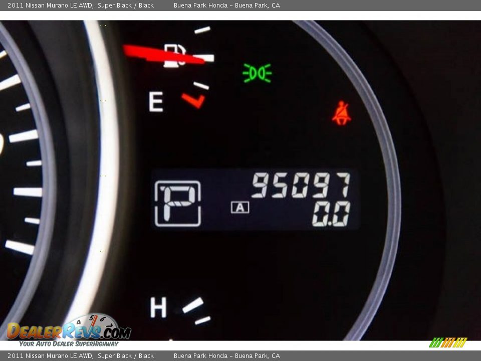 2011 Nissan Murano LE AWD Super Black / Black Photo #6