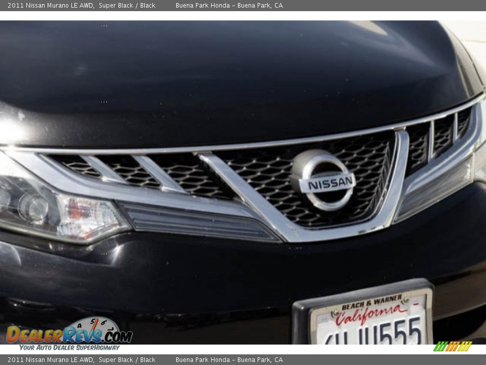 2011 Nissan Murano LE AWD Super Black / Black Photo #8