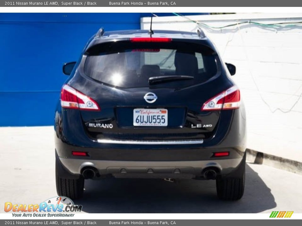 2011 Nissan Murano LE AWD Super Black / Black Photo #10