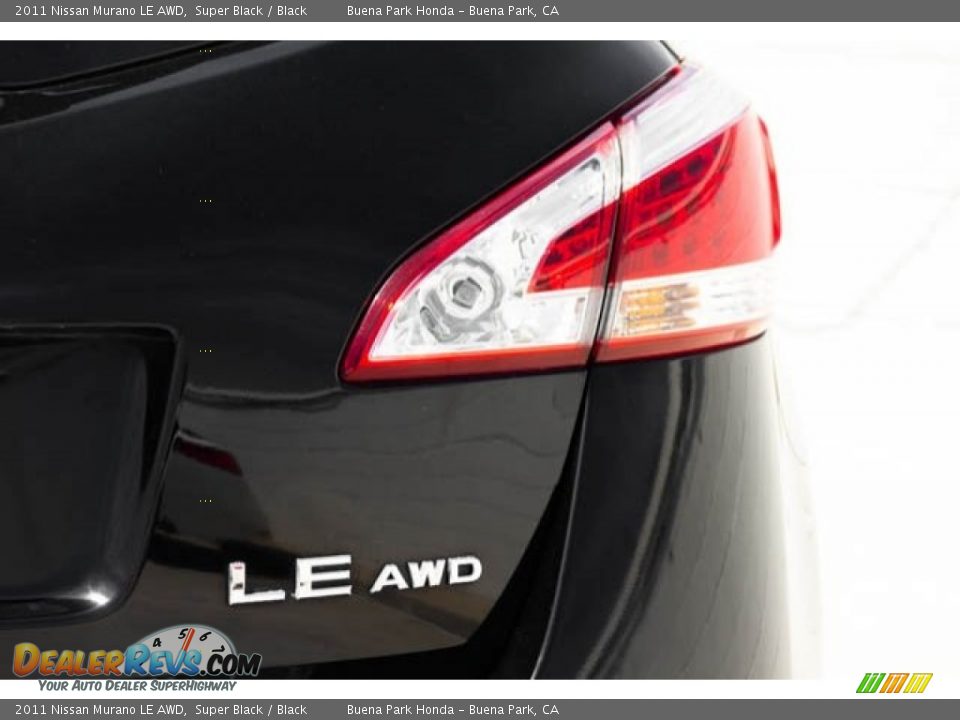 2011 Nissan Murano LE AWD Super Black / Black Photo #12