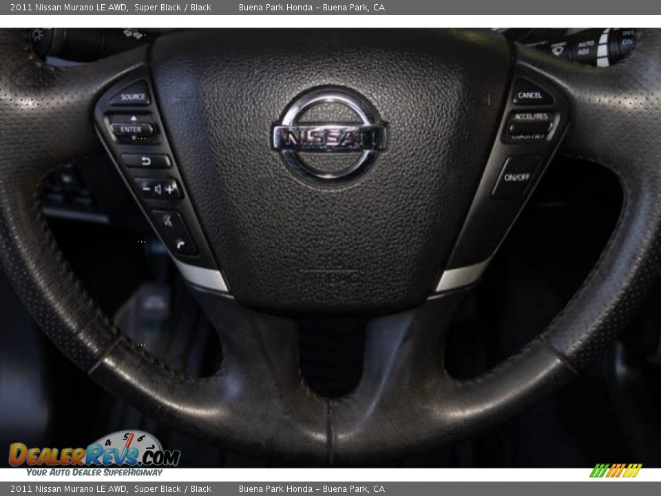 2011 Nissan Murano LE AWD Super Black / Black Photo #14
