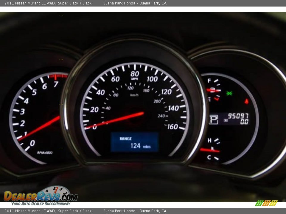 2011 Nissan Murano LE AWD Super Black / Black Photo #26