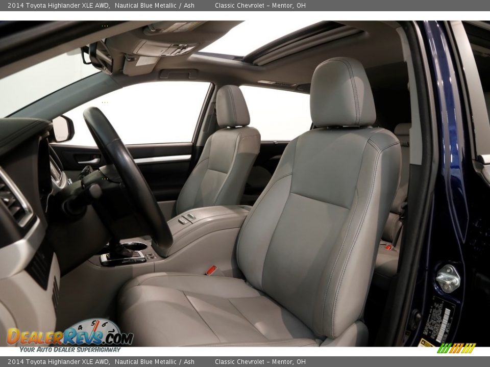 2014 Toyota Highlander XLE AWD Nautical Blue Metallic / Ash Photo #5