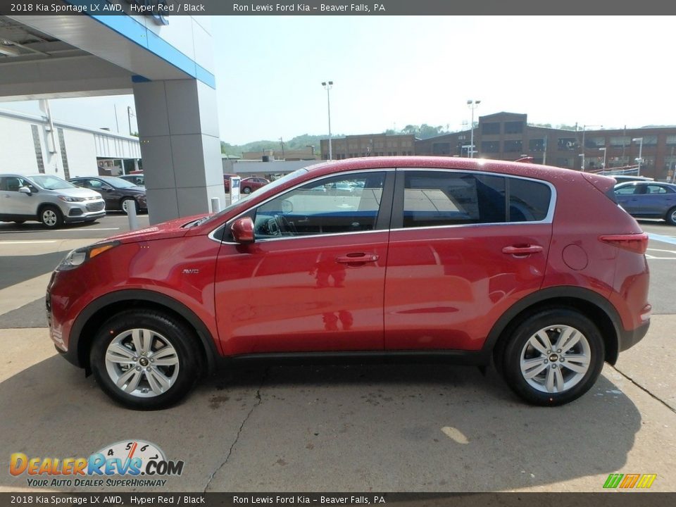 2018 Kia Sportage LX AWD Hyper Red / Black Photo #7