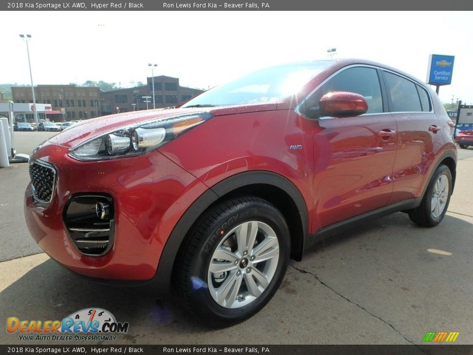 2018 Kia Sportage LX AWD Hyper Red / Black Photo #8