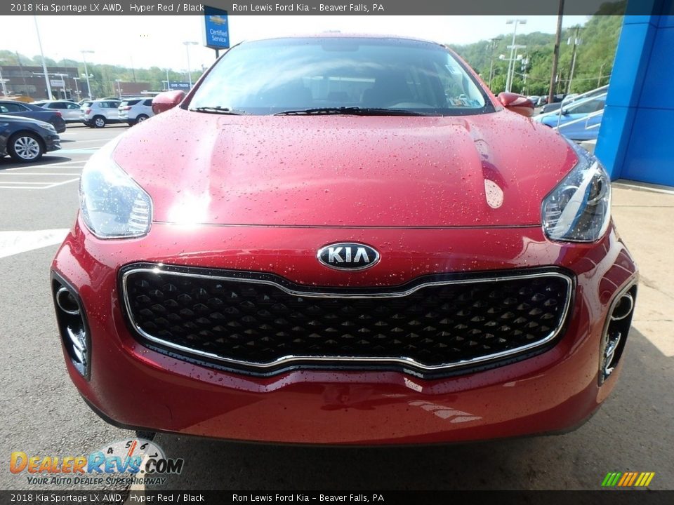 2018 Kia Sportage LX AWD Hyper Red / Black Photo #9