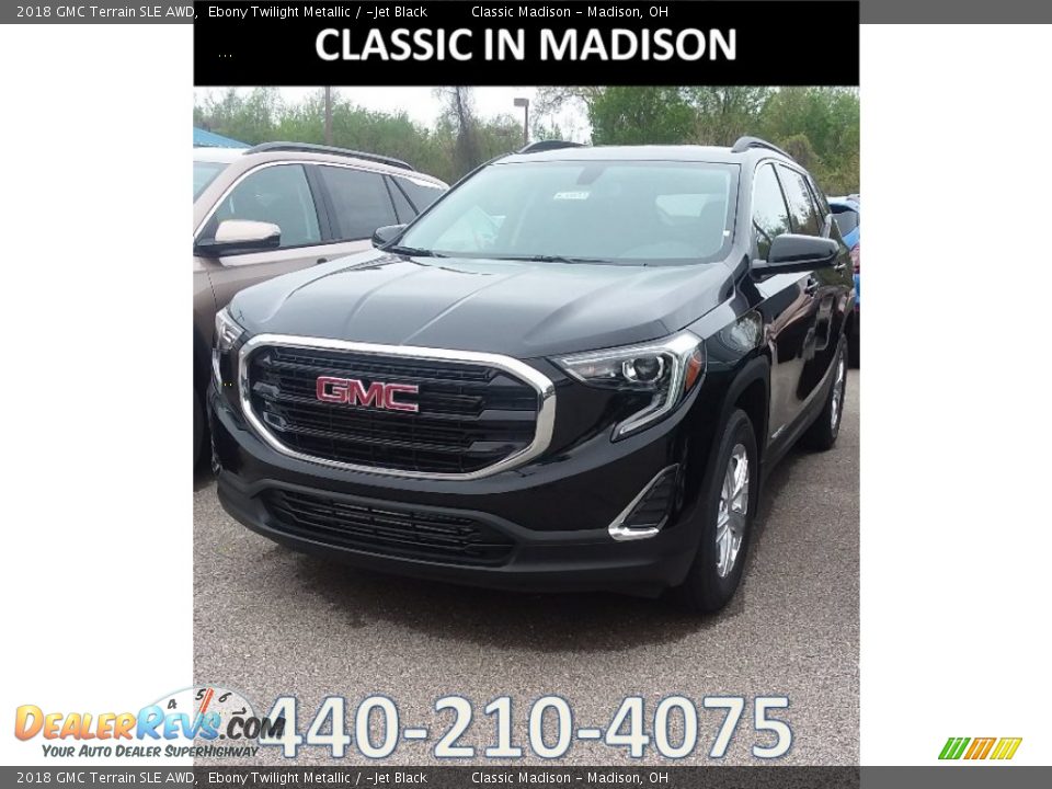 2018 GMC Terrain SLE AWD Ebony Twilight Metallic / ­Jet Black Photo #1