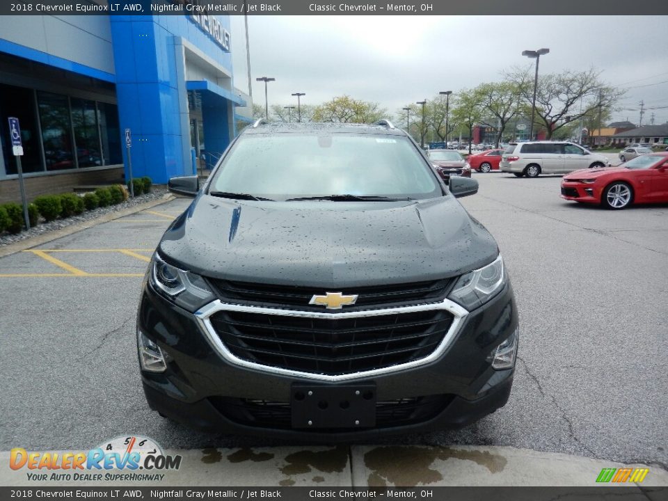 2018 Chevrolet Equinox LT AWD Nightfall Gray Metallic / Jet Black Photo #2