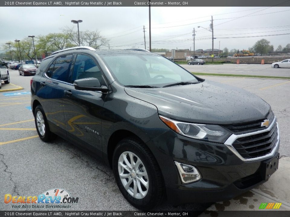 2018 Chevrolet Equinox LT AWD Nightfall Gray Metallic / Jet Black Photo #3