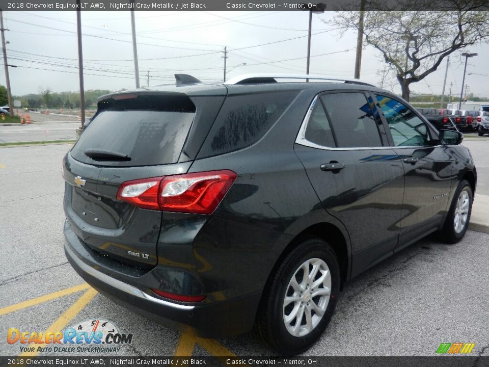 2018 Chevrolet Equinox LT AWD Nightfall Gray Metallic / Jet Black Photo #4