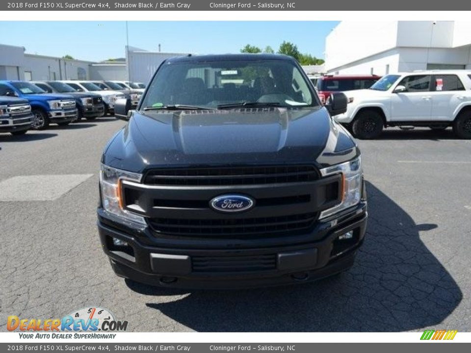 2018 Ford F150 XL SuperCrew 4x4 Shadow Black / Earth Gray Photo #5