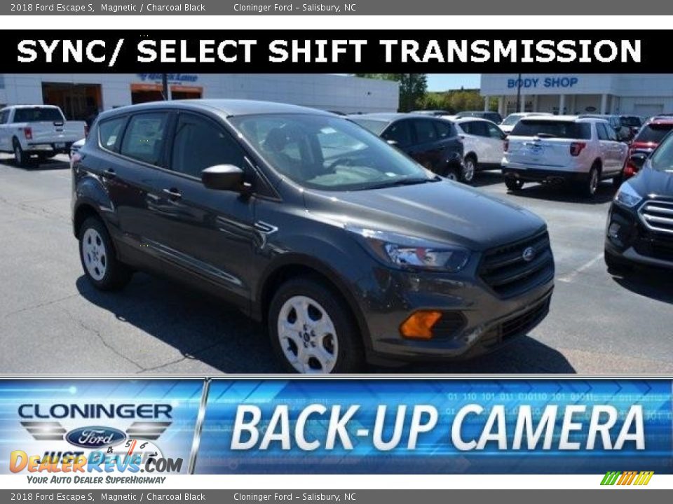 2018 Ford Escape S Magnetic / Charcoal Black Photo #1