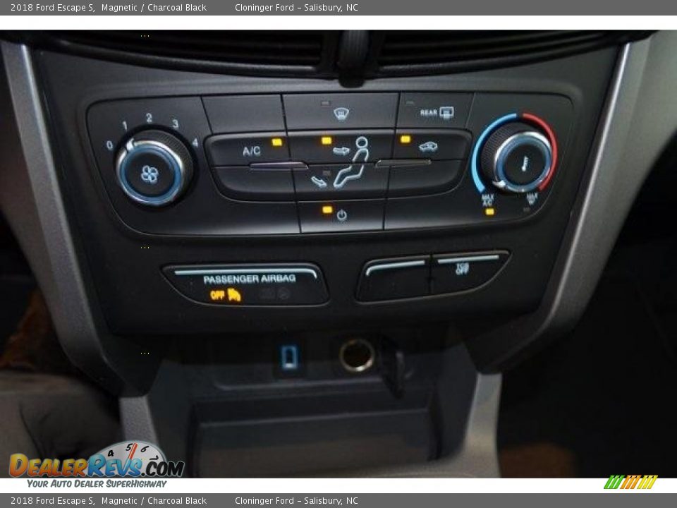 2018 Ford Escape S Magnetic / Charcoal Black Photo #14